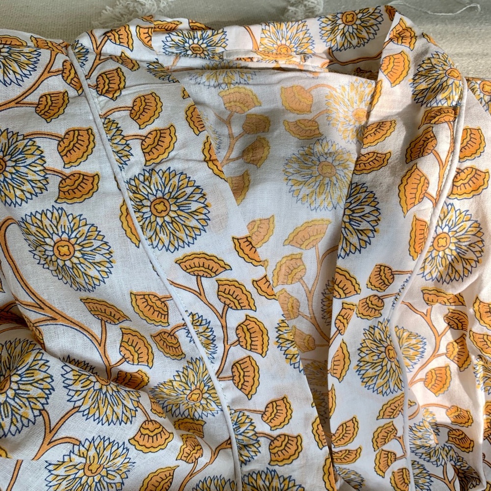 100% cotton linen robe